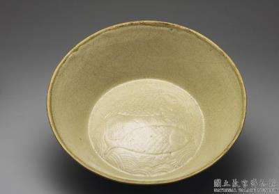 图片[3]-Washer with paired fish pattern in white glaze, Ming to Qing dynasty (1368-1911)-China Archive